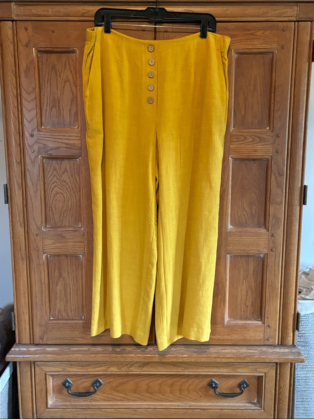 Jules & Leopold Wide-Leg Cropped Pants Size XL